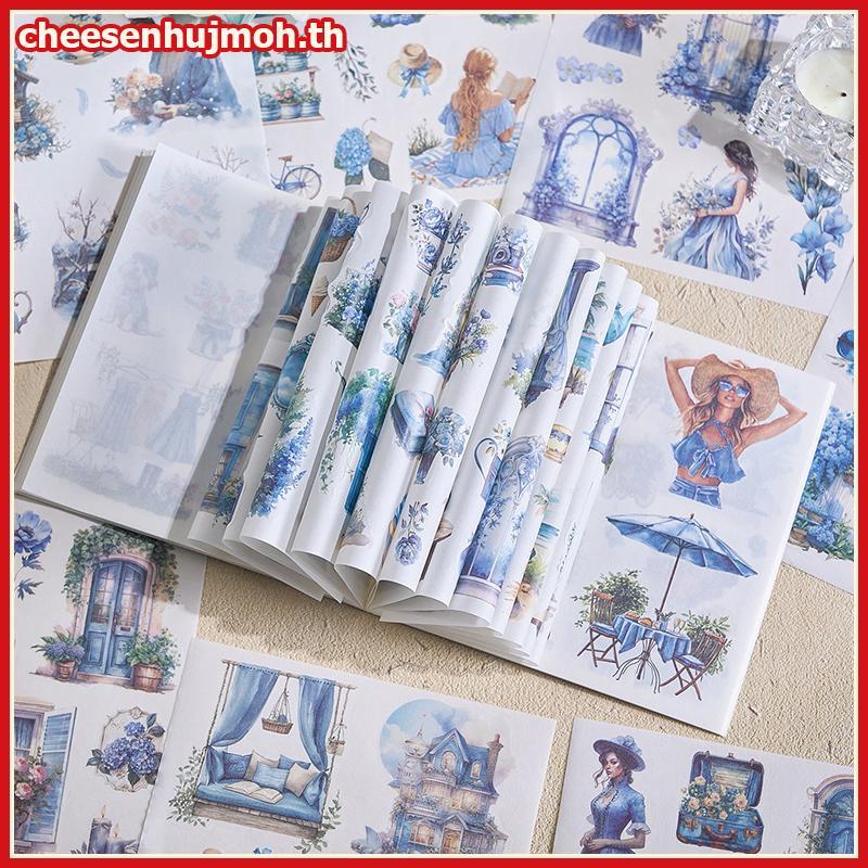 CN Garden Journal Stiers, 50 แผ่น Washi Junk Journaling Stier Book,สมุดภาพ,สีน้ํา Scrapbooking สําหร