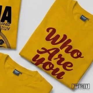 รวมลายเสื้อยืดคอกลมแขนสั้น 7ᵗʰ Street (Light) สีมัสตาร์ด สกรีนลายกราฟฟิค ทรงหลวม ไหล่ตก ไม่รัดตัว เนื้อผ้า 100% Cotto...