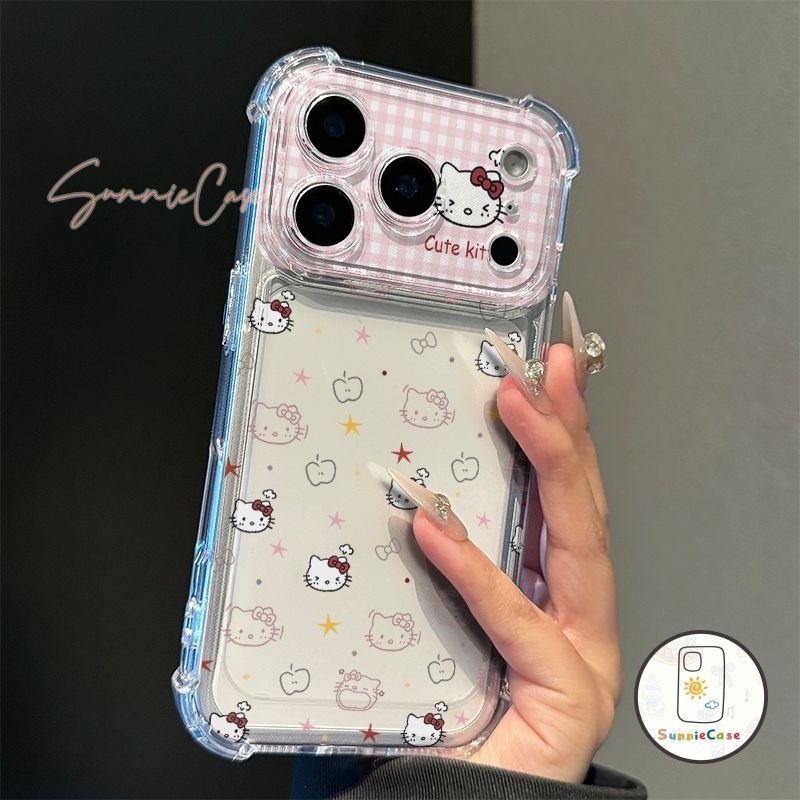 เหมาะสำหรับ IPhone 17 17AIR 16 11 15 12 13 14 Pro Max XR X XS Max Plus แมวน่ารักเรียบง่ายกรณีโทรศัพท์ป้องกันการตก