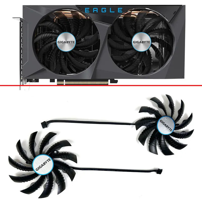 สําหรับ Gigabyte GeForce RTX 3060 3060Ti EAGLE OC 95 มม.PLD10010S12H RTX3060 RTX3060Ti กราฟิกการ์ดพั