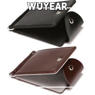 IWUYEAR กระเป๋าสตางค์ผู้ชาย Vintage PU Leather Slim Wallets ID Card Holder