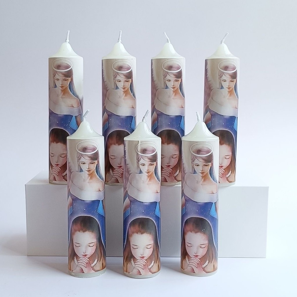 Handmade candle wicks, scented candles, white blessing candles, special-shaped scented candles, cand