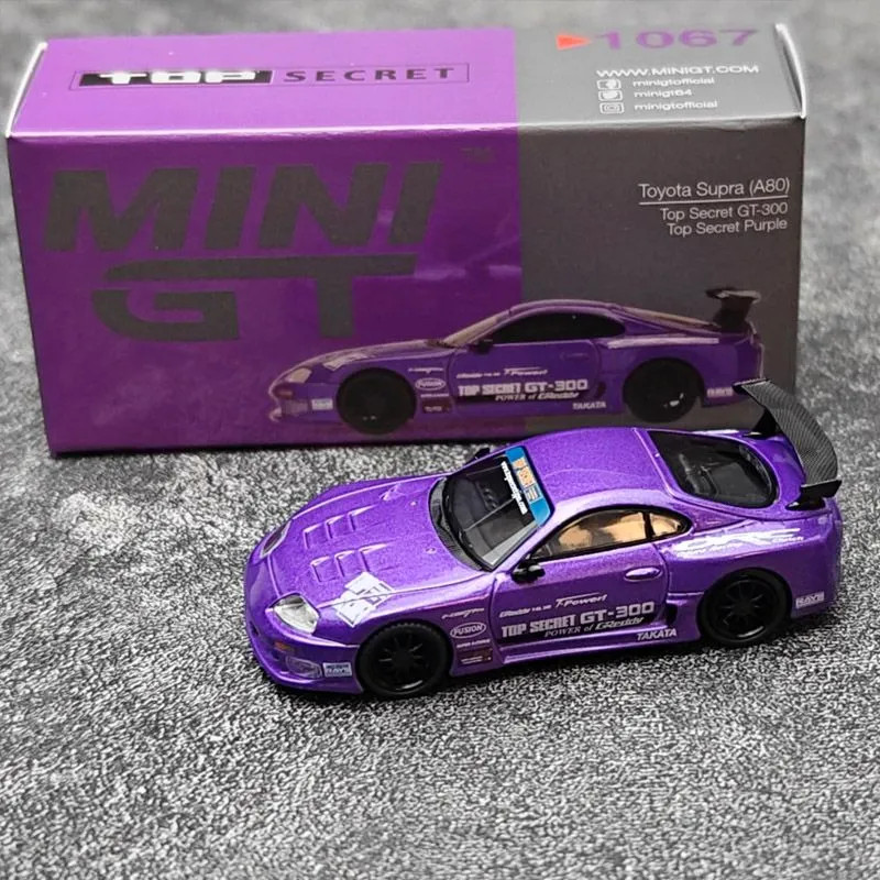 MINIGT 1: 64 Toyota Toyota Supra (A80) GT-300 โมเดลรถอัลลอย #1067