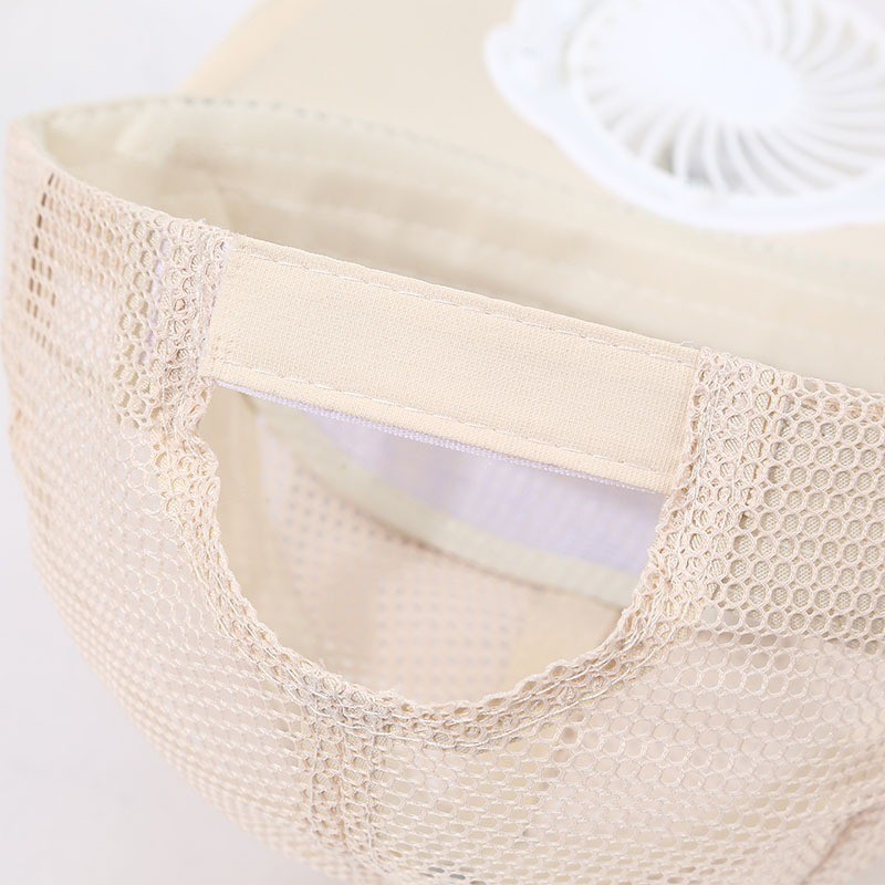 หมวกพัดลมพลังงานแสงอาทิตย์ ป้องกัน UV ชาร์จอุปกรณ์ด้วย รูปที่ 4