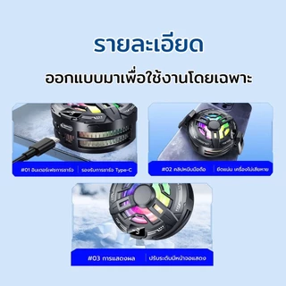 พัดลมระบายความร้อนโทรศัพท์ S38 สีดำมาตรฐาน พร้อมจอแสดงผลดิจิตอล 2in1ใช้งานได้ทั้งแบบแถบแม่เหล็กและแบบหนีบ พร้อมส่งในไทย