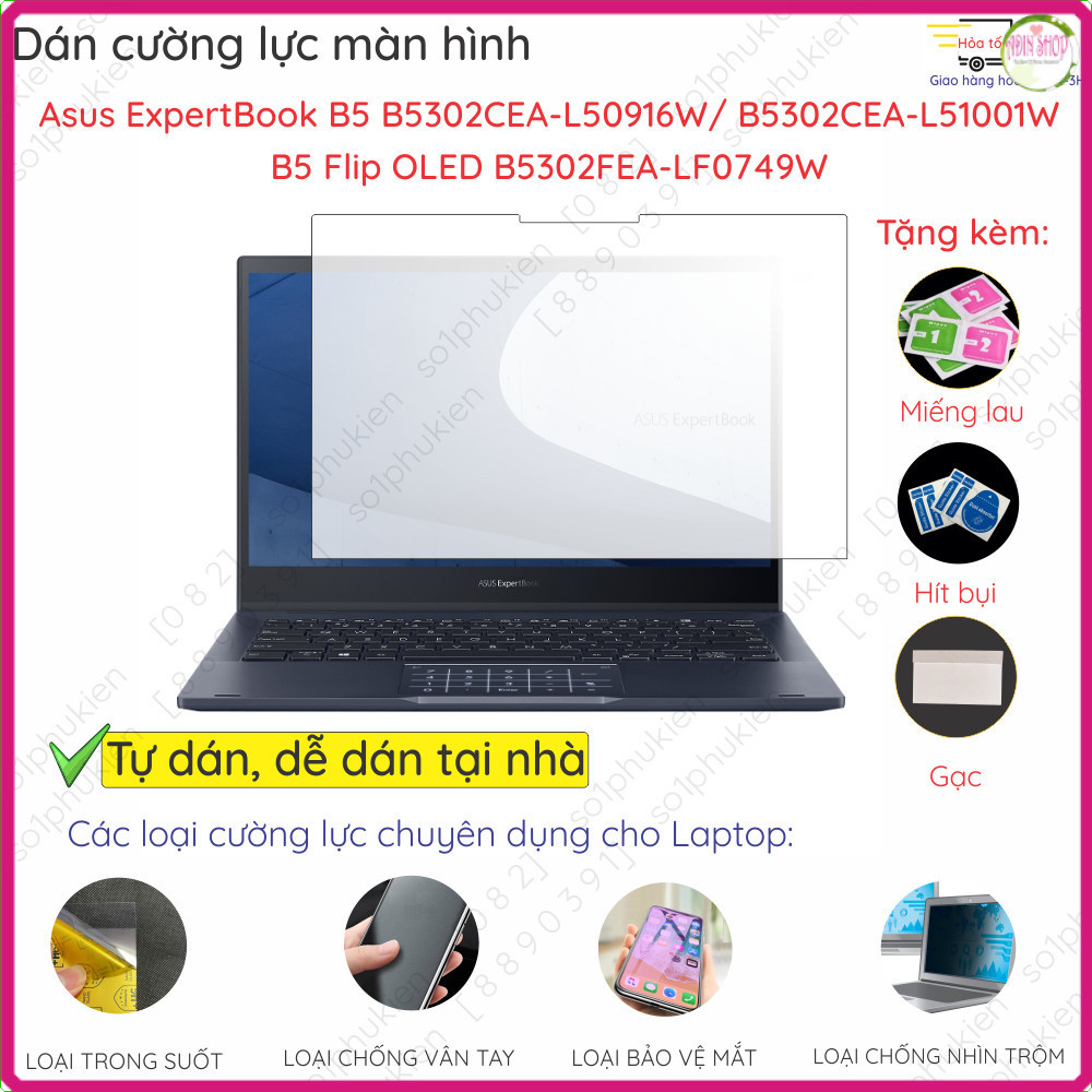 กระจกนิรภัยสําหรับ Asus ExpertBook B5 B5404 B5302C B5602 B5402 B3 Flip B3402 B3302 B1 B1402 B9450F P