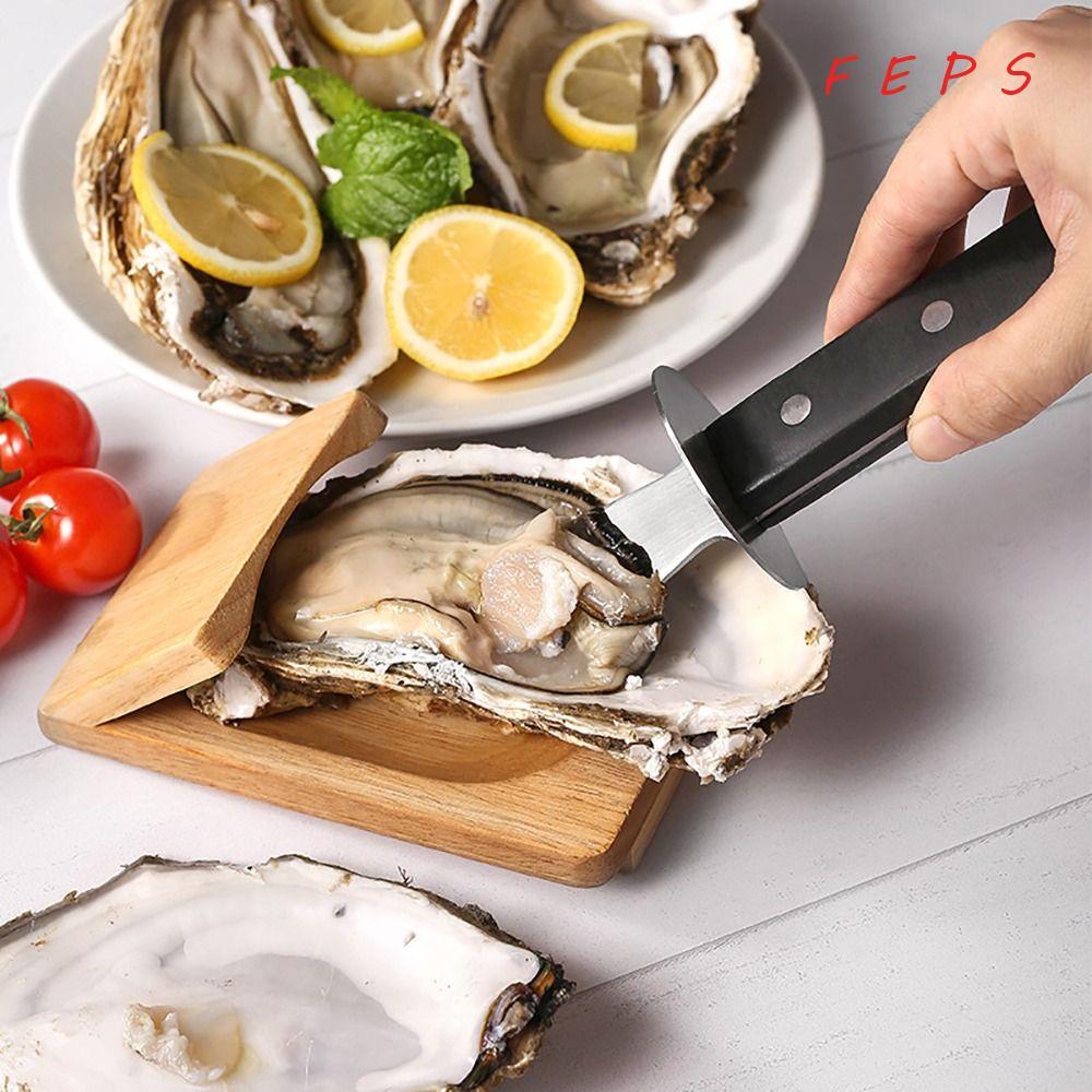 FEPS Oyster Shuking Clamp, อุปกรณ์ครัวสแตนเลส Oyster Clam Shrucker, สะดวก Universal Oyster เครื่องมื