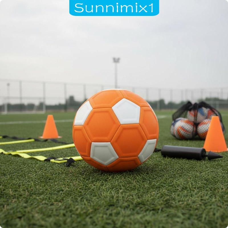 [Sunnimix1] ลูกฟุตบอลฝึกซ้อม EVA Curve Ball วัสดุฝึกซ้อมฟุตบอลอุปกรณ์กันลื่นสําหรับเด็กฝึกซ้อมกลางแจ