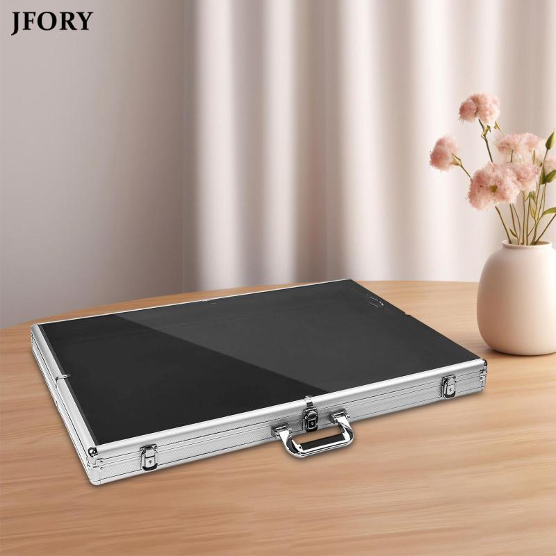 Jfory Card Show Display Case with Handle Jewelry Display Case 27946inchx19.69inch for