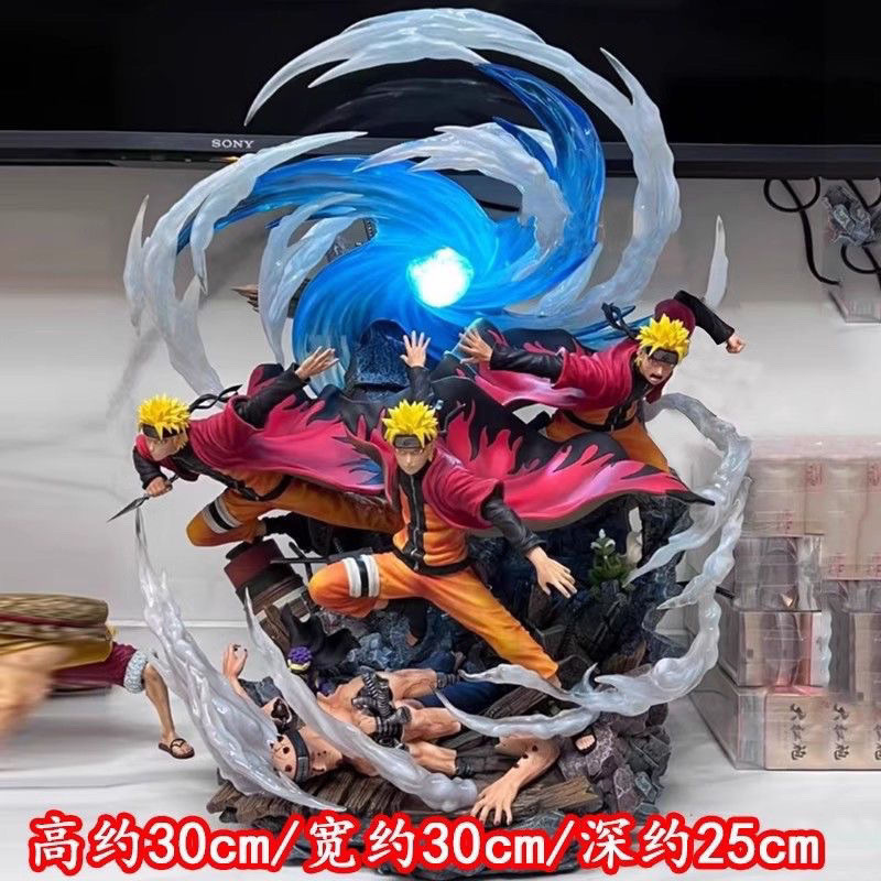 【gxjy00010.th】 New Naruto Two-Dimensional Anime Peripheral Statue Flow Wind Hand-Made Resonance Seri