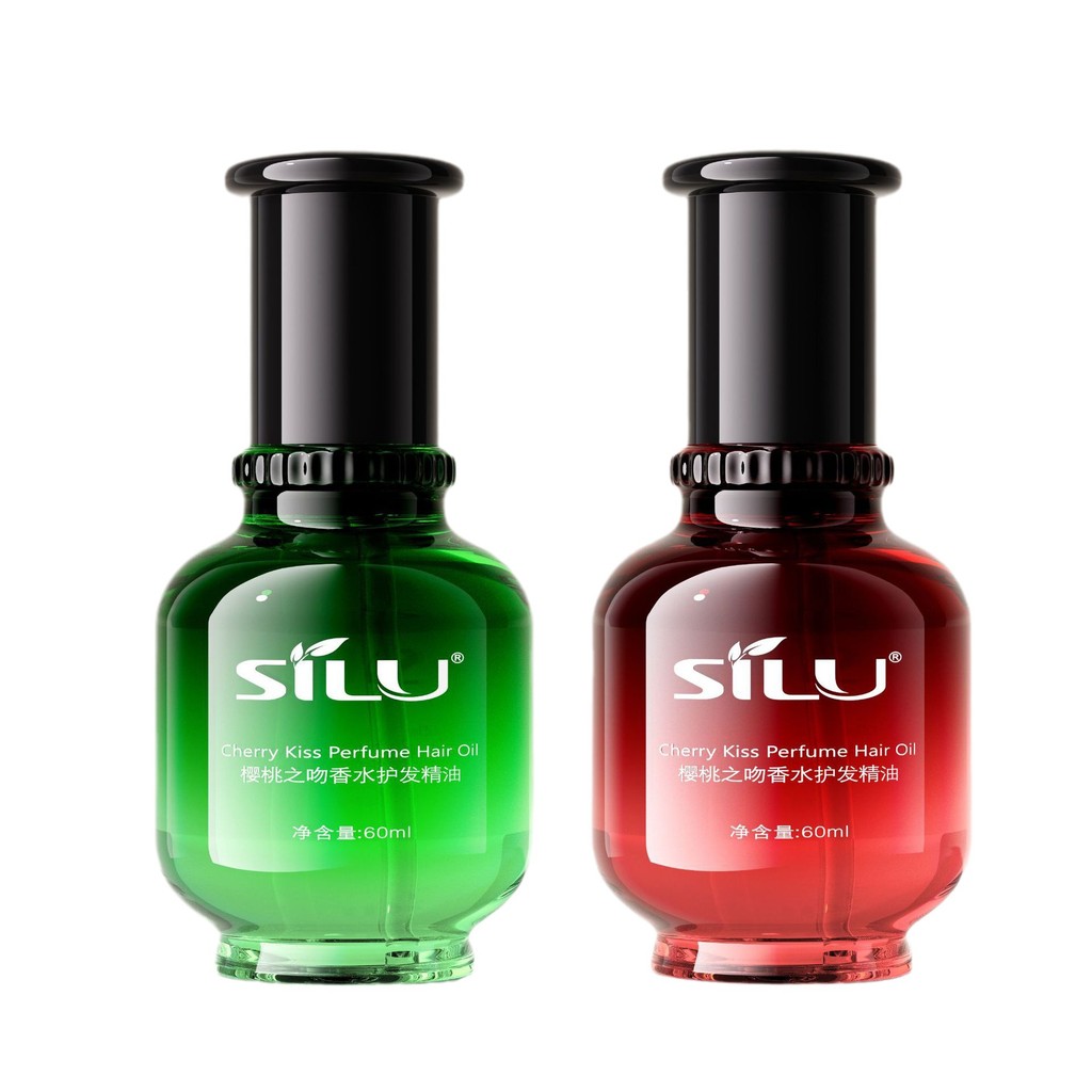 Slujie Cherry Kiss Perfume Hair Care Essential Oil ผมตรงผมหยิก PHC Leave-In Hair Care Oil