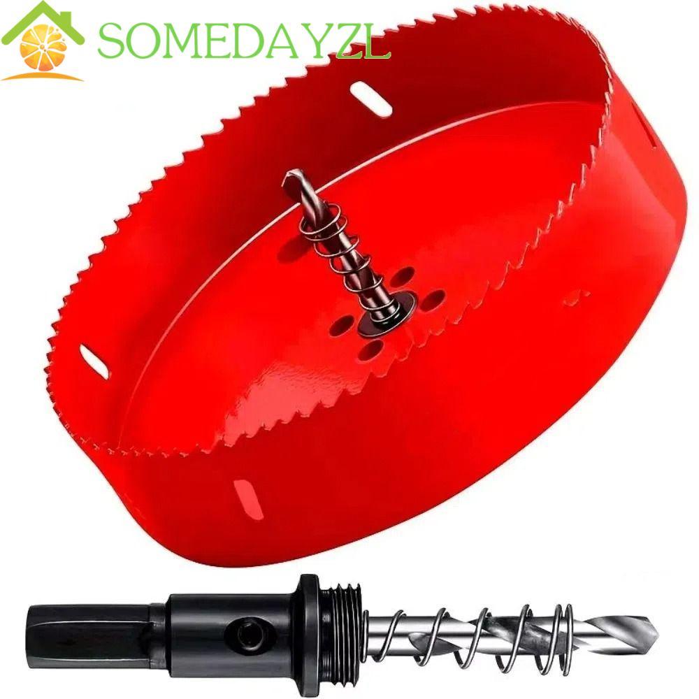SOMEDAYZL เครื่องตัดรู, Professional Bi-Metal 6 นิ้วเลื่อย,งานไม้ความต้านทานการสึกหรอ HSS มัลติฟังก์ชั่นเจาะ Bit Hole Saw Plasterboard