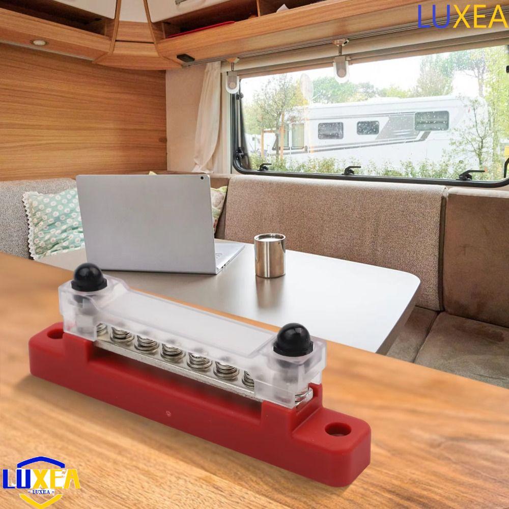 LUXEA Power Distribution Block, 150A กันน้ําไฟฟ้า Terminal Block, ไฟฟ้า 12V 1/4 นิ้ว Stud M6 Stud Bu