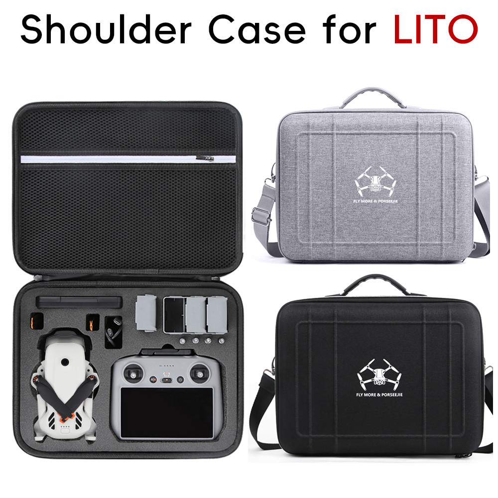 สําหรับ DJI LITO 1/X1 กล่องเก็บแบบพกพาหนึ่งไหล่ Cross ไหล่บินอเนกประสงค์กระเป๋า RC 2/RC-N3 Remote Storage กระเป๋าถือ Lito 1 อุปกรณ์เสริม
