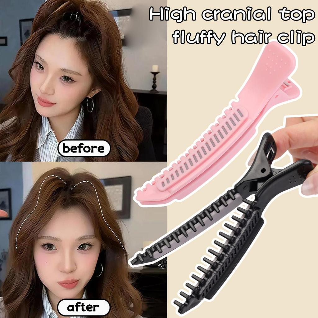 Volumizing กิ๊บติดผมสําหรับผม Fine Limp และหน้าผากสั้น, ที่มองไม่เห็น Root Lifter พร้อมฟันกันลื่น, 1