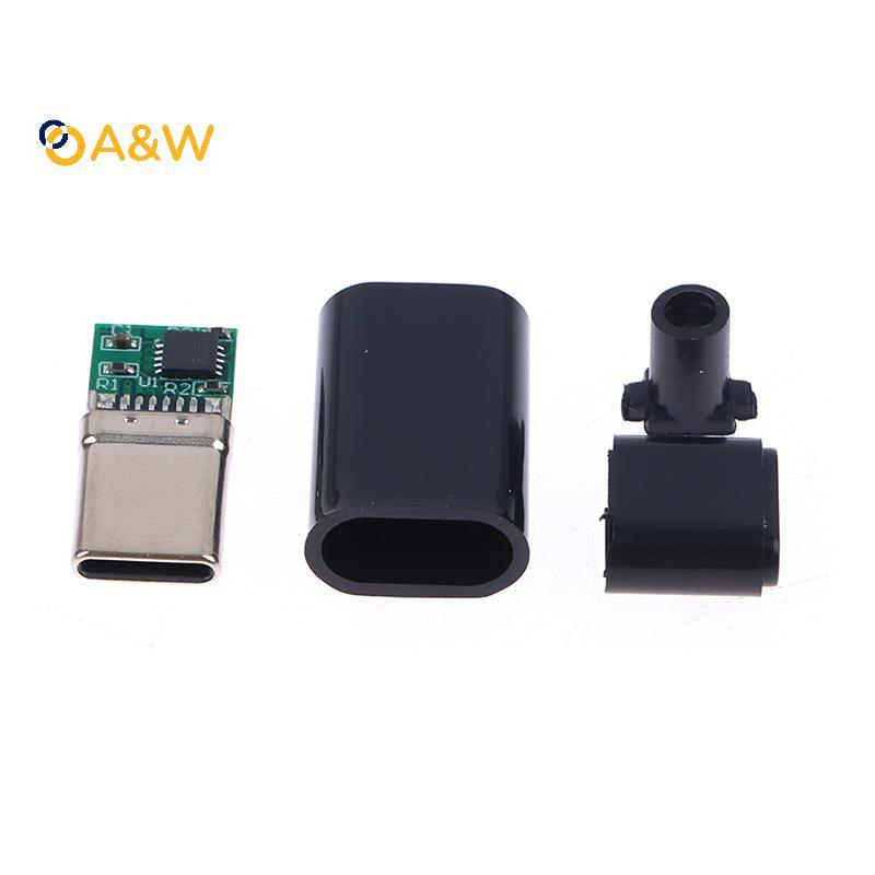 A & W 5A PD/QC Decoy Board Fast CHARGE 5V 9V 12V 15V 20V โมดูล PD 2 3.0 DC Trigger สาย USB Type-C ชา