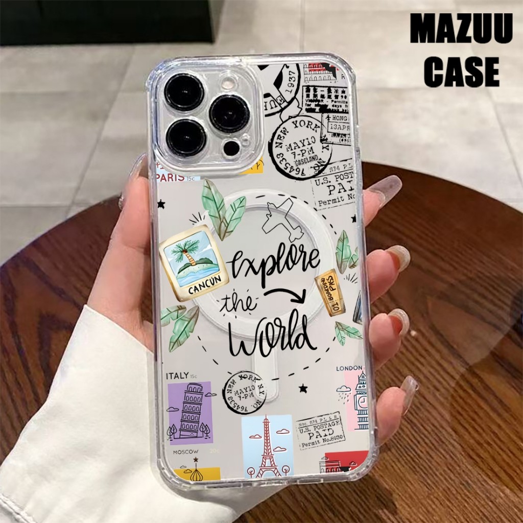 เคสไอโฟน แม่เหล็กใส TPU ครอบเลนส์เต็มตัว รูปที่ 4