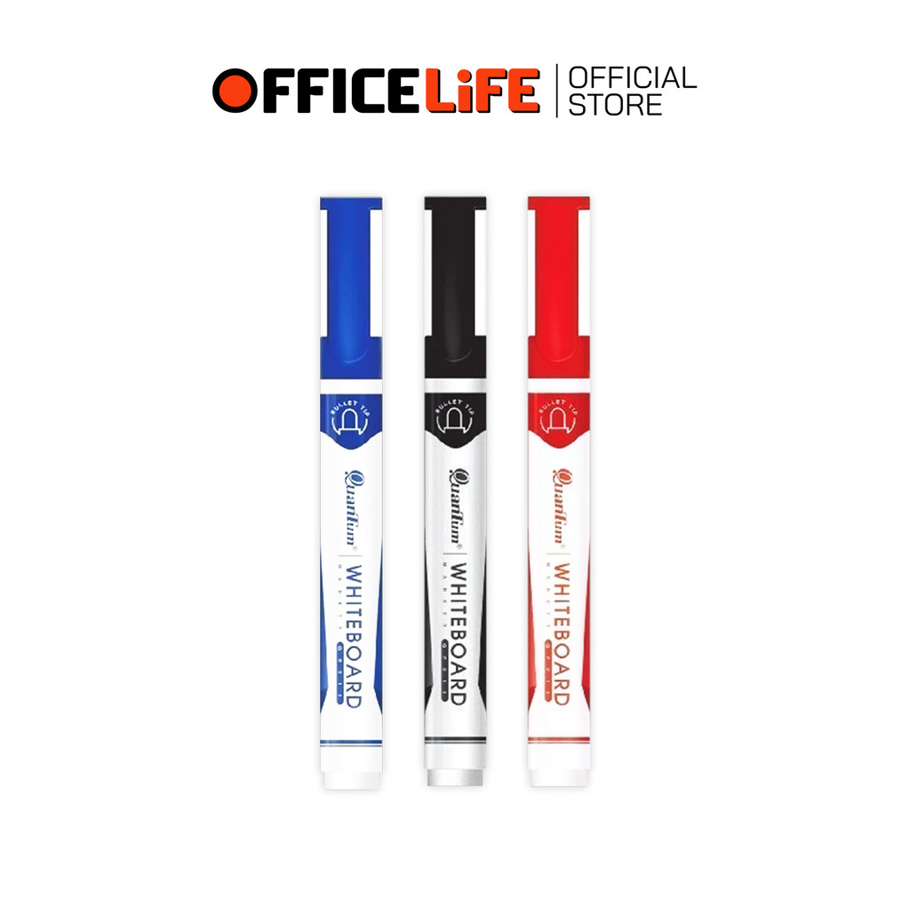 Quantum (ควอนตัม) ปากกาไวท์บอร์ด หัวกลม รุ่น QW1400 Whiteboard Marker จำหน่ายหมึกเติมแยก ( 1 แท่ง ) — صورة 2
