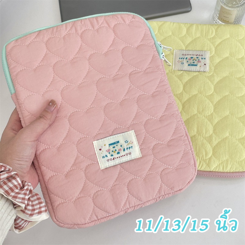 กระเป๋าใส่ไอแพดแล็ปท็อป 11/13/15 นิ้ว สไตล์เกาหลี กันกระแทกได้ดี มีช่องเก็บเอกสารและของใช้ พกพาสะดวก