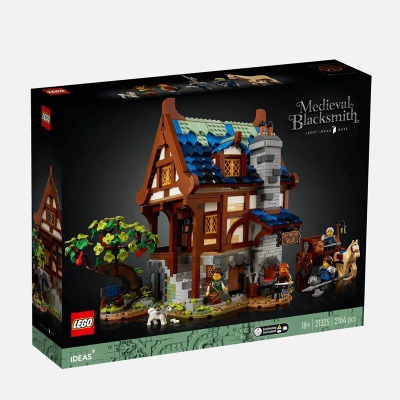 ยี่ห้อใหม่ Lego Series 21265 ยุคกลาง Blacksmiths Shop ของเล่นเพื่อการศึกษา Building Blocks