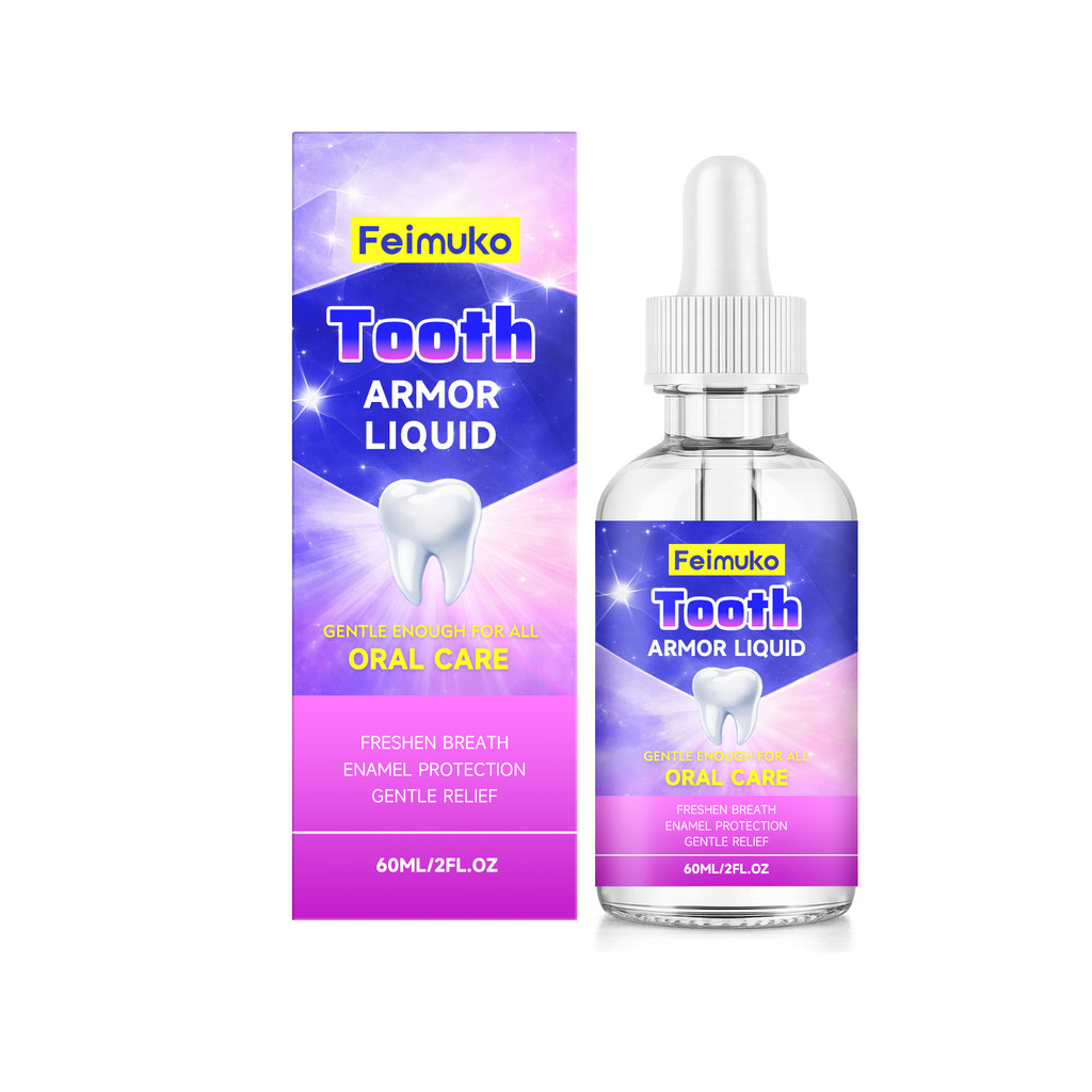 Feimuko Dazzling Brightening Tooth Care Lotion Mint Fresh Breath Clean Odor Tartar Fresh Tooth Daily