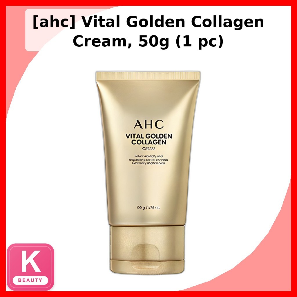 [ahc] Vital Golden Collagen Cream, 50g (1 ชิ้น) / ครีมคอลลาเจนเกาหลี / Radiant Finish / ของแท้ 100% 