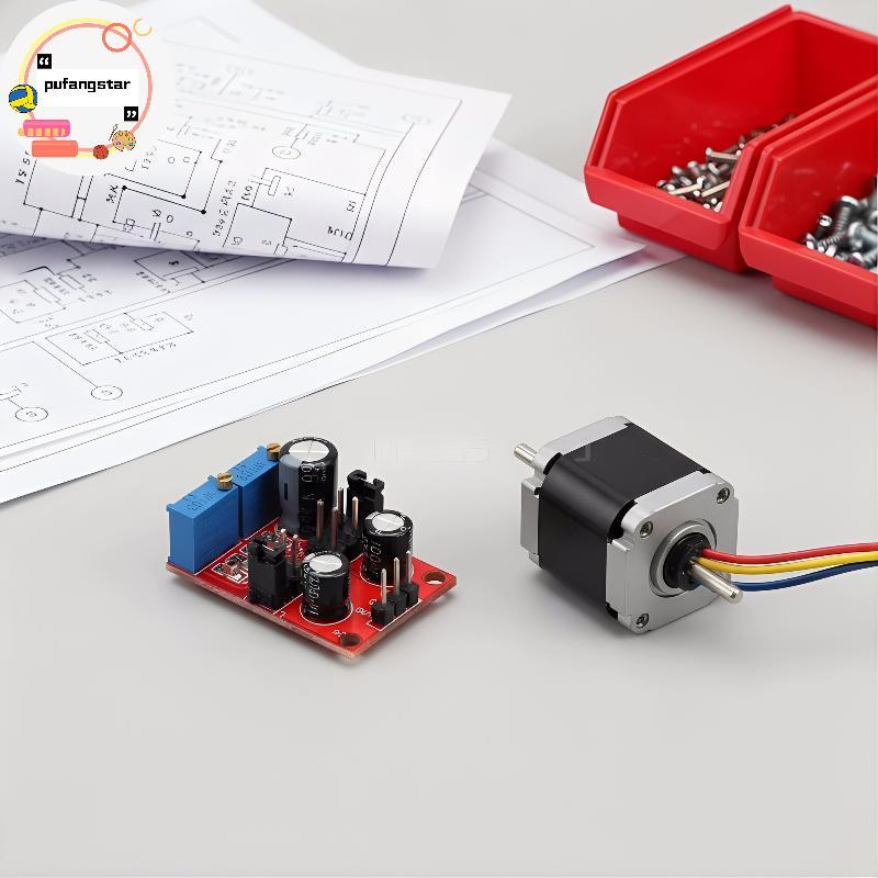 Pufangstar NE555 Pulse ความถี่ปรับสัญญาณเครื่องกําเนิดไฟฟ้าโมดูลสแควร์ Wave 1Hz 200kHz DIY Timing Ci
