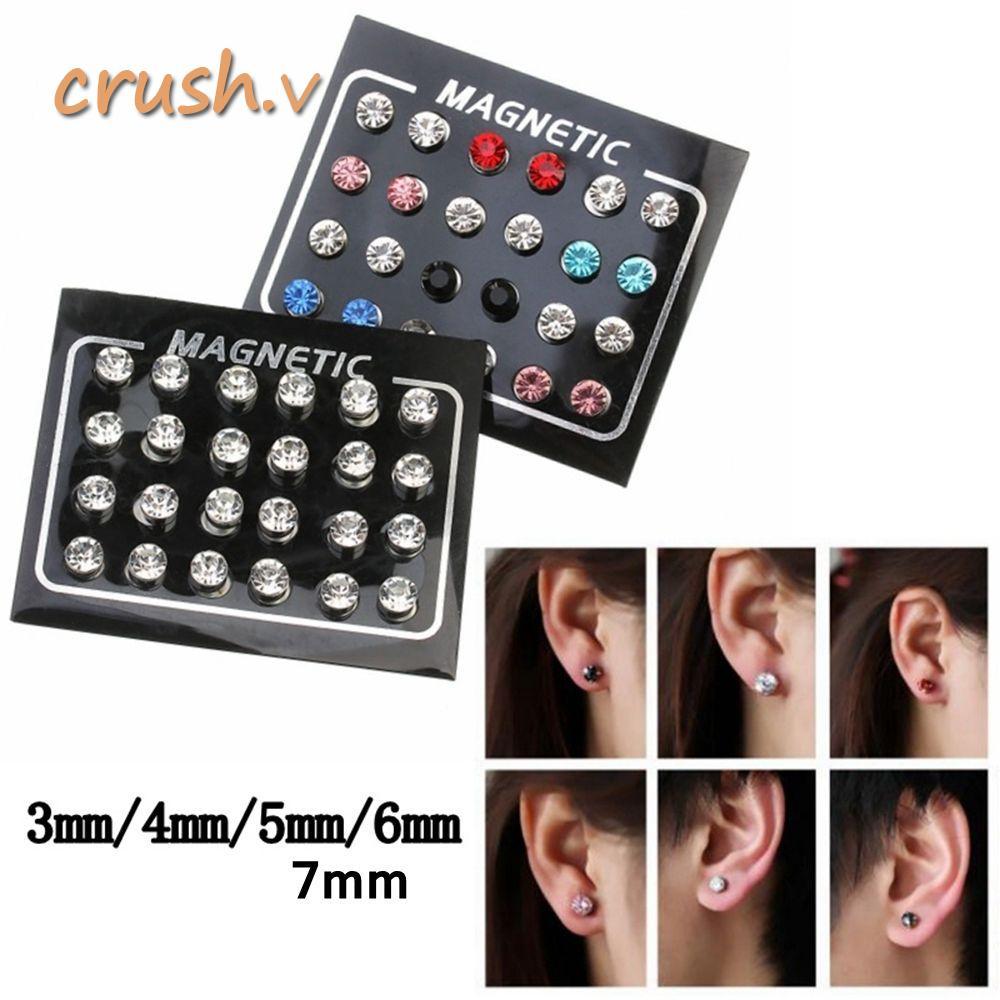 [CRUSH] 12 คู่/เซ็ต For Friend Men/Women Fashion Round Shape White/Multi color กระตุ้น Acupoints
