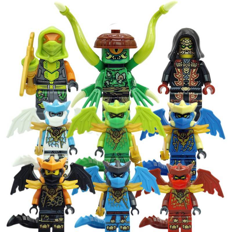 2026 Season Ninjago Doll Toy Full Set of Big Head Monster Flack FM8v