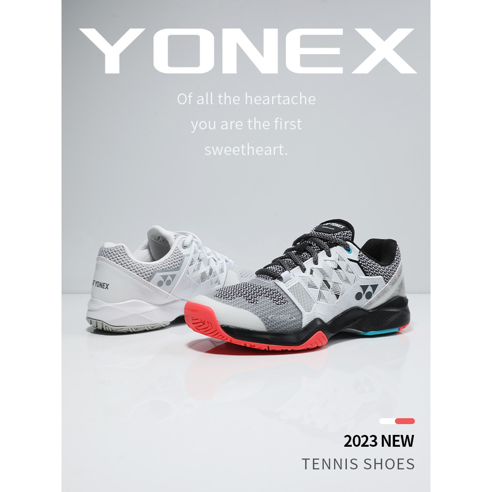 รองเท้าเทนนิส YONEX YONEX รองเท้าเทนนิสชายสไตล์ใหม่ yy รองเท้าแบดมินตันดูดซับแรงกระแทกน้ําหนักเบาทนต