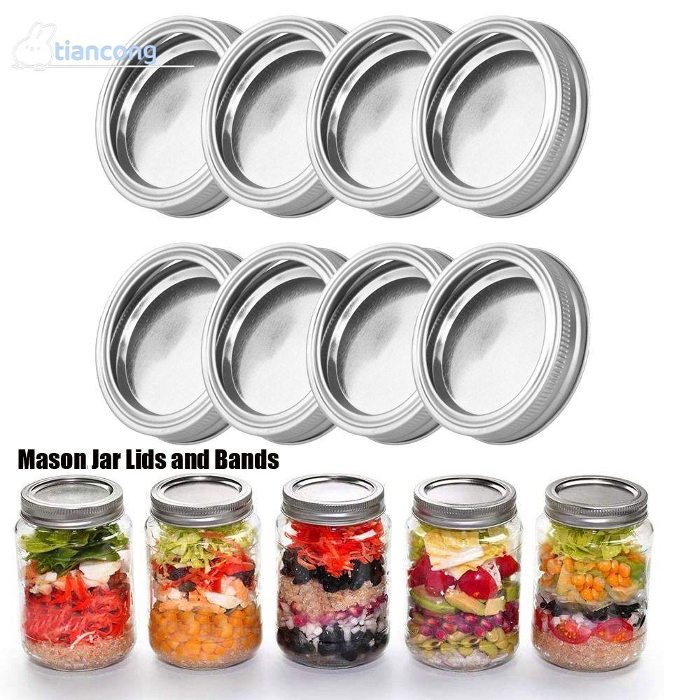 TIANCONG 10/20PCS Mason Jar ฝาปิดขวดป้องกันการรั่วปากกว้างห้องครัวและห้องอาหาร Jar Caps
