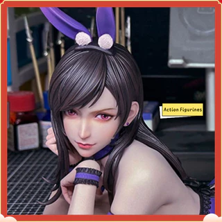 [สินค้าใหม่ขายดี] Bunny Girl-Tifa Final Fantasy [รุ่น Overseas] นําเข้ารูปปั้นตุ๊กตาคุณภาพอินเทรนด์เล่นตกแต่งGKรุ่นเกมอุปกรณ์ต่อพ่วงของขวัญAction Figurines
