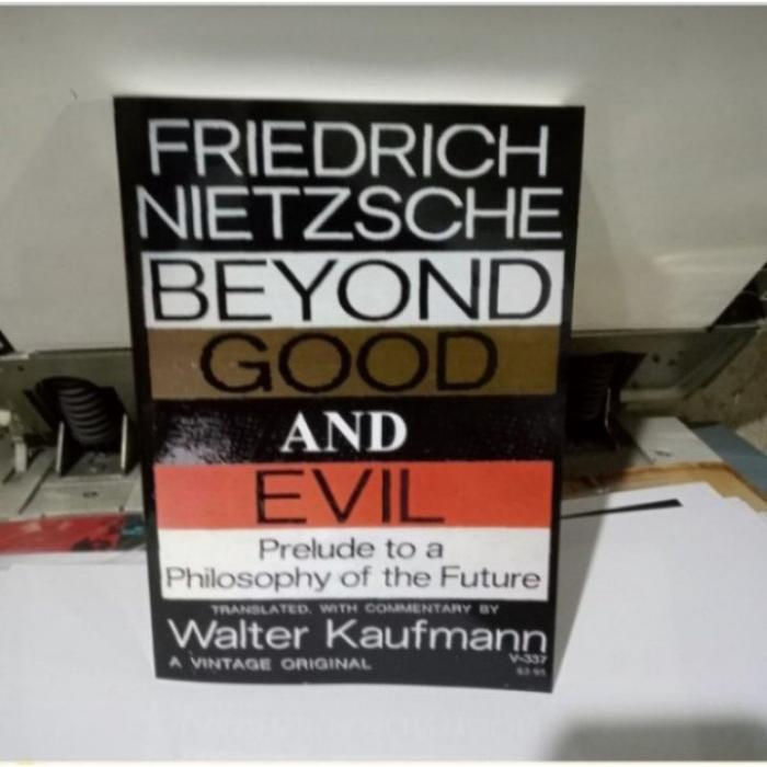 หนังสือทางกายภาพ BEYOND GOOD AND EVIL NIETZSCHE BOOK
