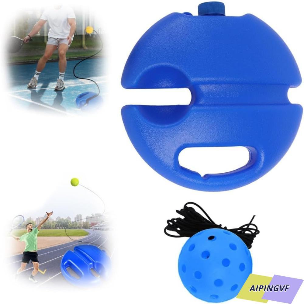 AIPINGVF เทรนเนอร์ลูกชิ้น, อุปกรณ์ช่วยเหลือ Pickleball Trainer Ball พร้อม String, การฝึกอบรมกีฬาผู้เล่นเดี่ยว Pickleball Solo อุปกรณ์