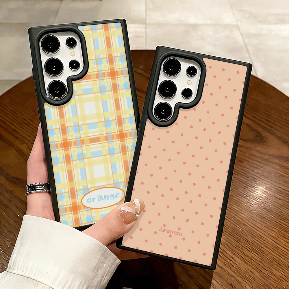 INS เคส For Samsung A57 A07 A56 A37 A17 A16 A36 A06 A05S A55 A54 S25 S24 S26 Ultra S23FE A35 A34 อะคริลิกฝ้า เคสโทรศัพท์