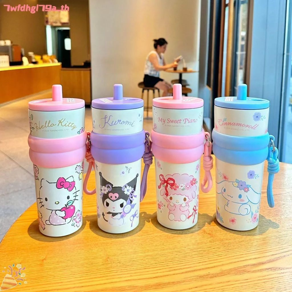 แก้วใส่น้ำแข็งสแตนเลส 316 ขนาด 710 มล. แก้วเก็บความเย็นพร้อมหลอดดูด ขวดน้ำสำหรับผู้หญิง พกพาสะดวก