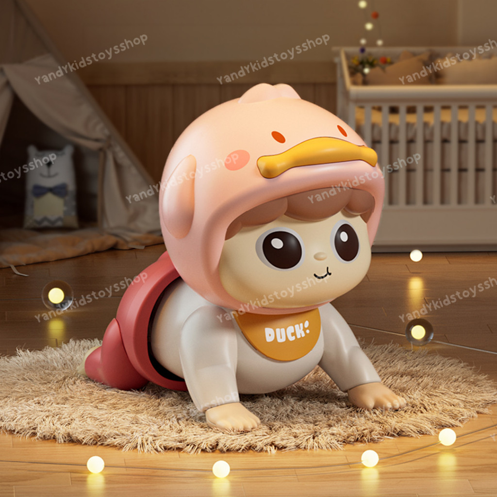 พร้อมส่ง  ตุ๊กตาฝึกคลาน ตุ๊กตามีเสียง ของเล่นเสริมพัฒนาการ ตุ๊กตาทารก  มีดนตรี