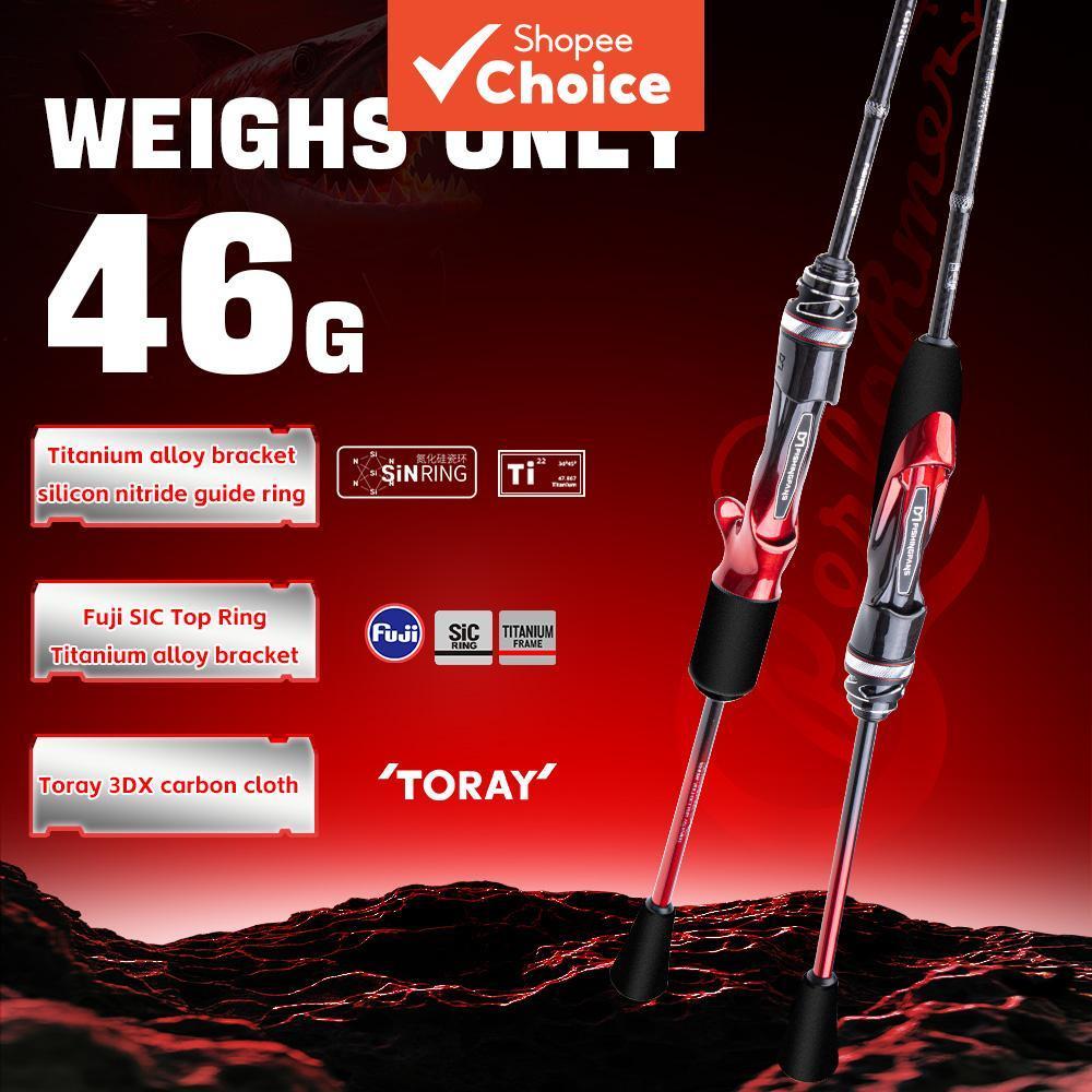 FISHINGFANS Performer 2.0 T1100+M40X คันเบ็ดตกปลาเปล่า ไทเทเนียม เฟรมไกด์ SIC TIP เบาะรีลคาร์บอน TZ สําหรับตกปลา