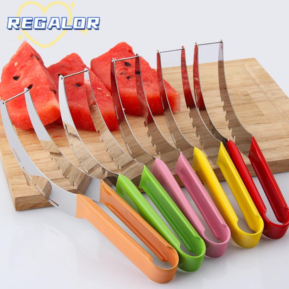 REGALOR0G เครื่องตัดแตงโม แคนตาลูปกันลื่นฤดูร้อน สแตนเลส
