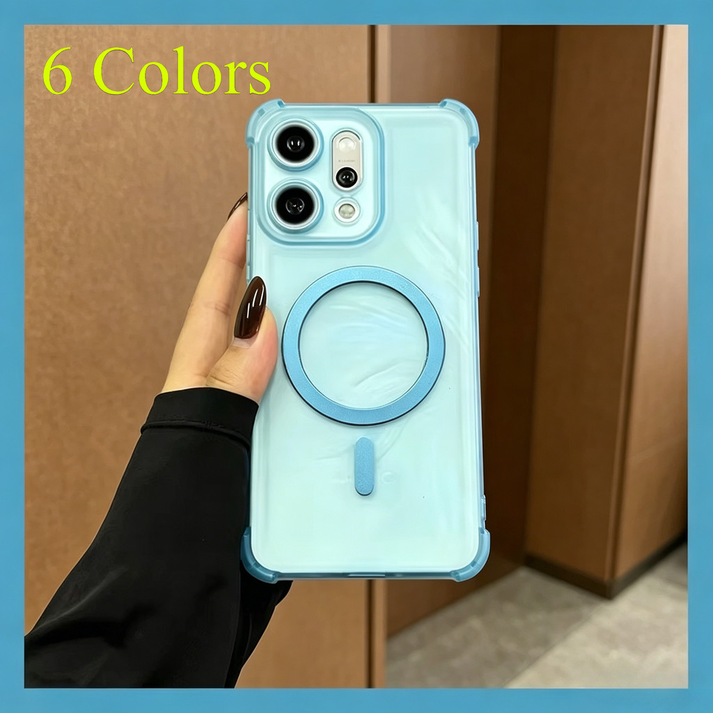 ปลอกสําหรับ OPPO ค้นหา X9S X9 Pro 5G 20265 ถุงลมนิรภัยกันกระแทกแม่เหล็กเคสโทรศัพท์สําหรับ FindX9S FindX9Pro FindX9 X9Pro magnetical Clear Cover
