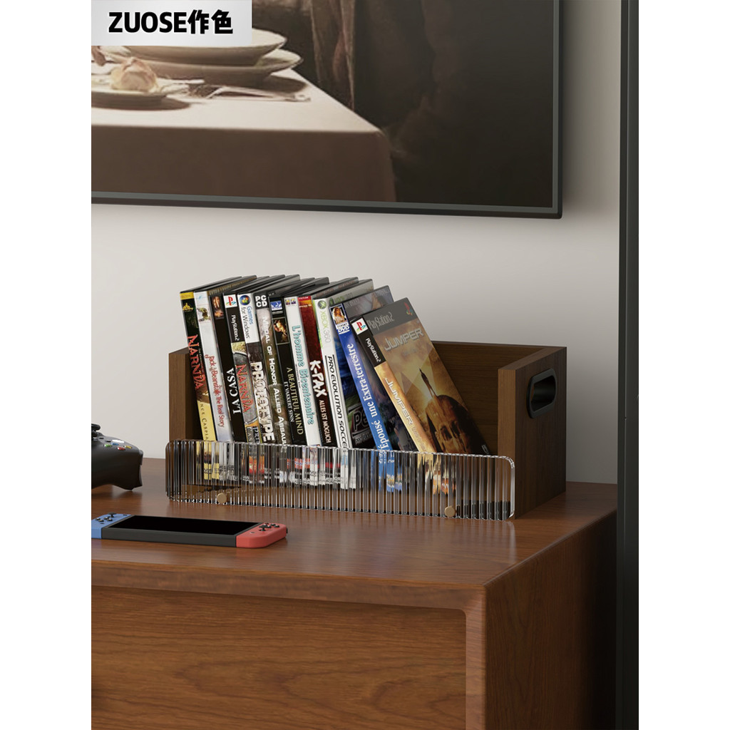 B.cd Disc Storage Rack cd Disc Display Rack ความจุขนาดใหญ่ชั้นวางอัลบั้มเกมคอนโซล cd Storage Rack พร