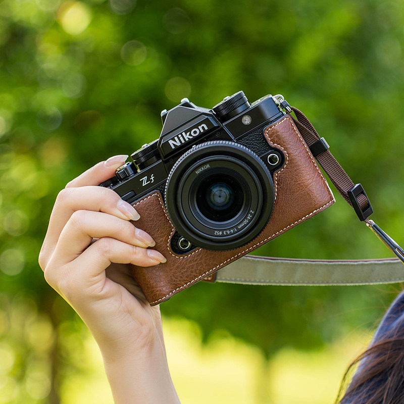 คลังสินค้าพร้อมจัดส่งที่รวดเร็ว เหมาะสําหรับ Nikon ZF เคสป้องกัน Z63 เคสหนัง Nikon z30 กระเป๋ากล้อง 