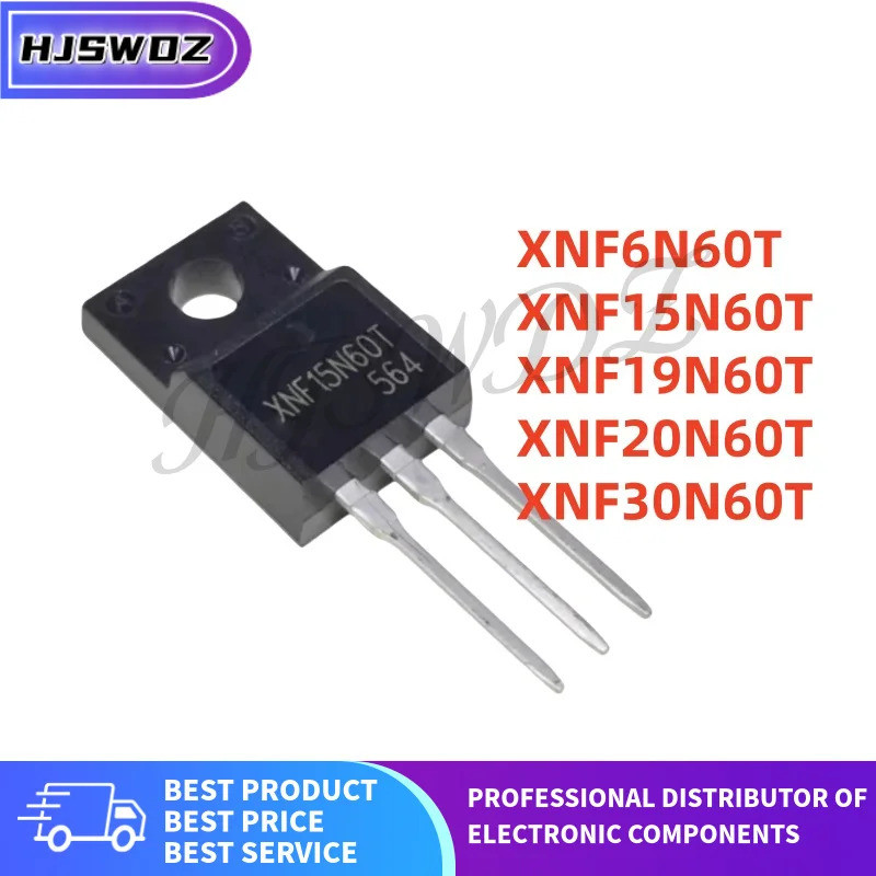 10pcs TO-220F XNF6N60T XNF30N60T XNF20N60T XNF15N60T XNF19N60T MOSFET ใหม่ mos ชิป ic TAQW