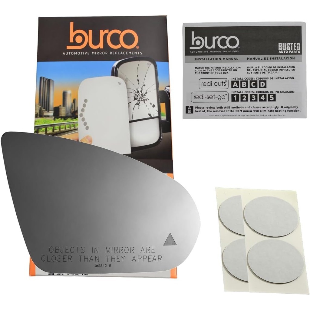 Burco 5842B ใช้งานร่วมกับ 20-21 Mercedes-Benz A220/A35 AMG/CLA250/CLA35 AMG/CLA45 AMG กระจกด้านข้างผ