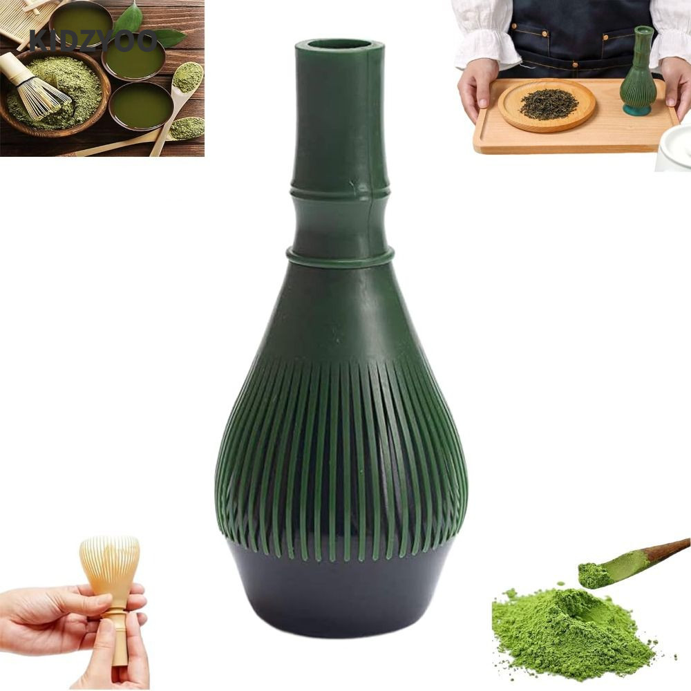KIDZYOO Matcha Whisk, With Whisk Holder Resin Green Tea Powder Whisk, Portable Smooth Food Grade Tea Making Tools อุปกรณ์ชุดน้ําชา