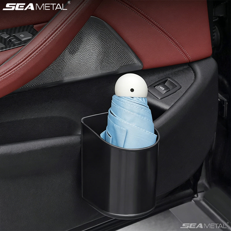 SEAMETAL ที่วางแก้วน้ำในรถยนต์ กล่องเก็บของอเนกประสงค์ ป้องกันการสั่นไหว แบบสากล ประหยัดพื้นที่