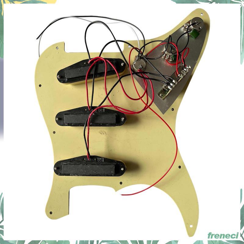 [Freneci] Guitar Upgrade SSS Pickguard with Ceramic Pickups Knobs Set for Guitar