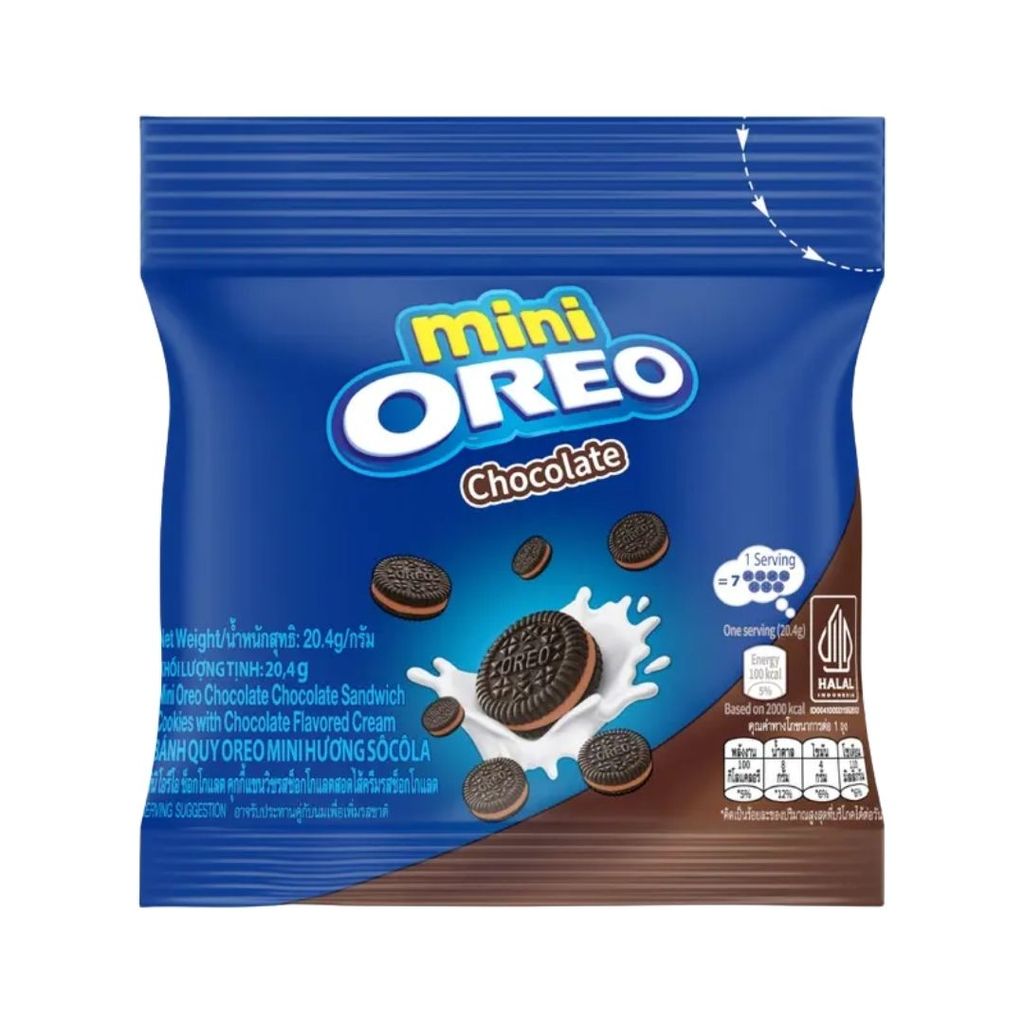 โอรีโอ มินิคุกกี้ช็อกโกแลต(Oreo Mini Chocolate Cookie 20.4g.)
