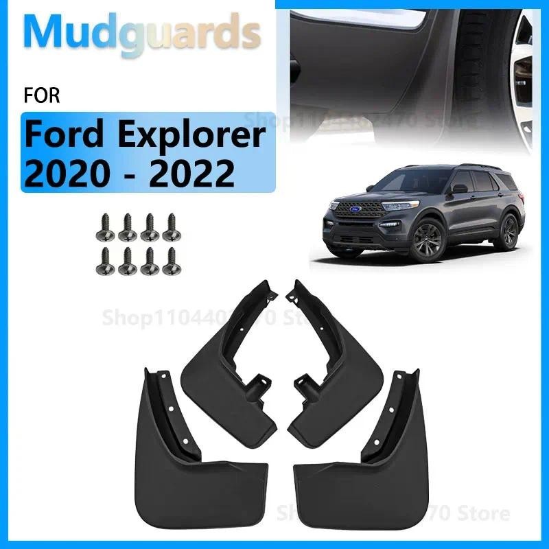 รถสําหรับ Ford Explorer 2020 2021 2022 U625 อุปกรณ์เสริม Mudguards Mud Flaps ด้านหน้าด้านหลังล้อ Spl