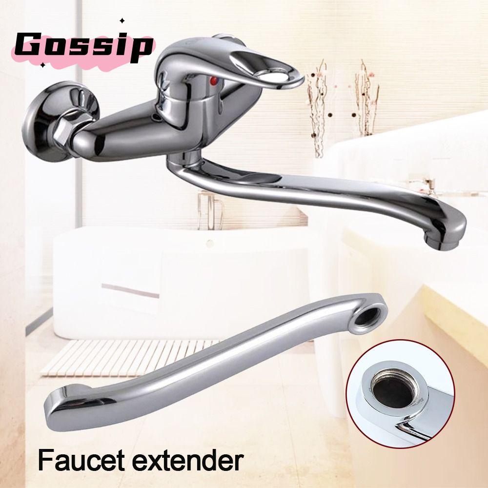 GOSSIP Faucet Extender Connector, S-type Quick Open Basin Faucet Tube, Modern Stainless Steel Sink F